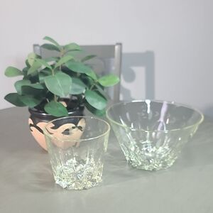 Princess House Crystal Herritage Pattern Bowl Set Of 2